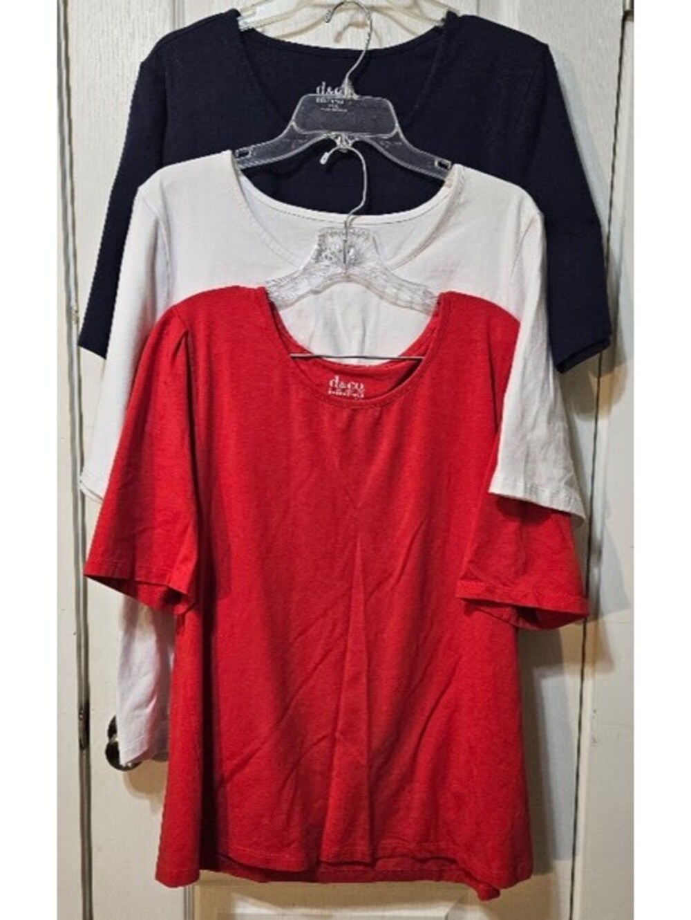 D&Co. Essentials 3-Pack Tees Size XL Classic Everyday Basics